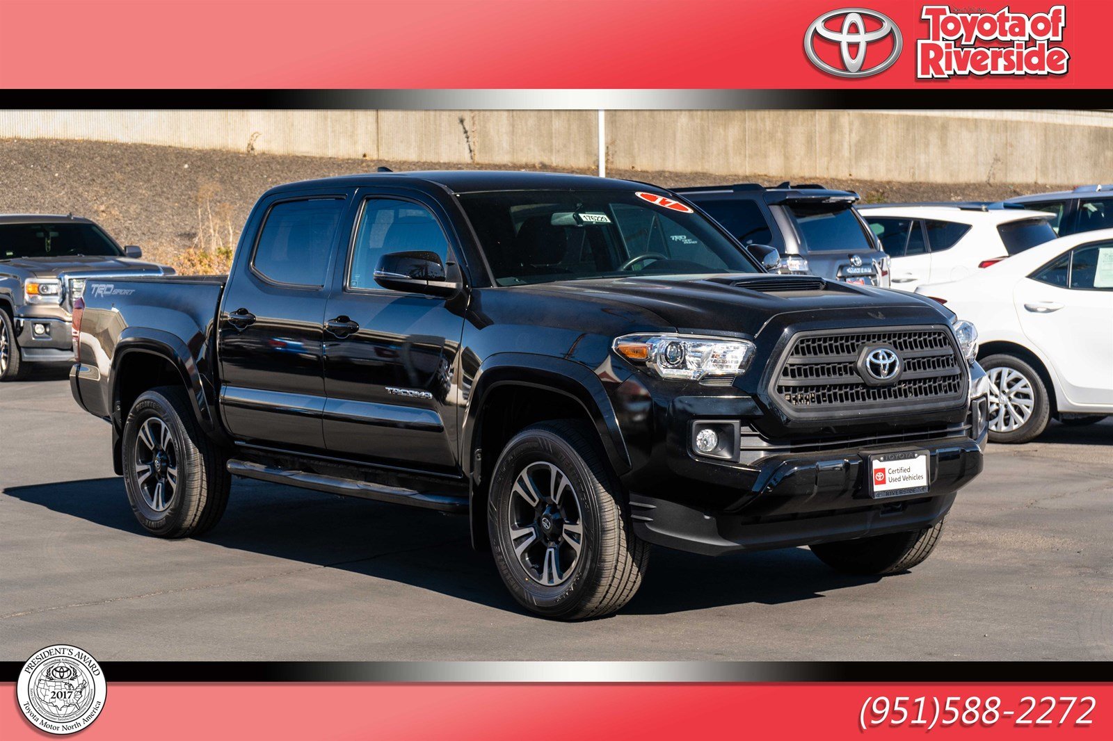 Certified Pre Owned 2017 Toyota Tacoma Trd Sport Rwd Double Cab